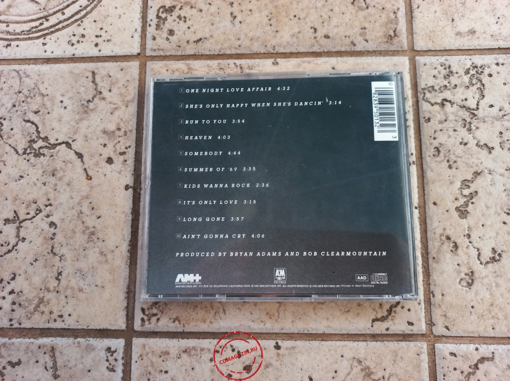 Audio CD: Bryan Adams (1984) Reckless