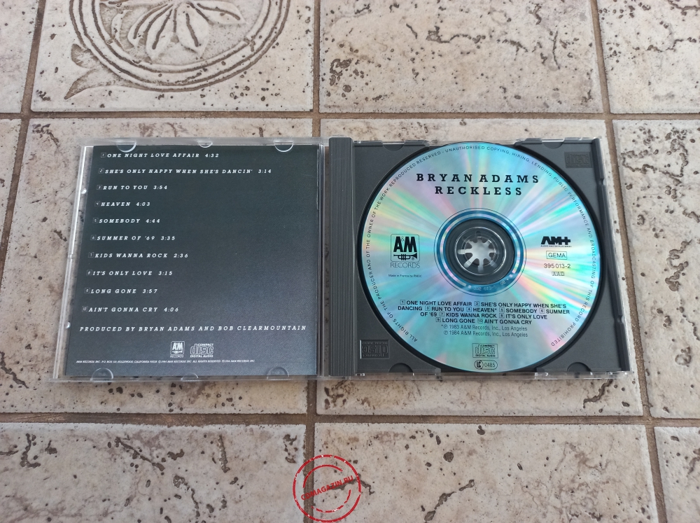 Audio CD: Bryan Adams (1984) Reckless