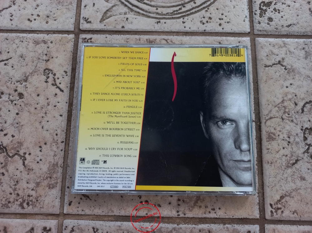 Audio CD: Sting (1994) Fields Of Gold: The Best Of Sting 1984-1994 Audio CD: Sting (1994) Fields Of Gold: The Best Of Sting 1984-1994