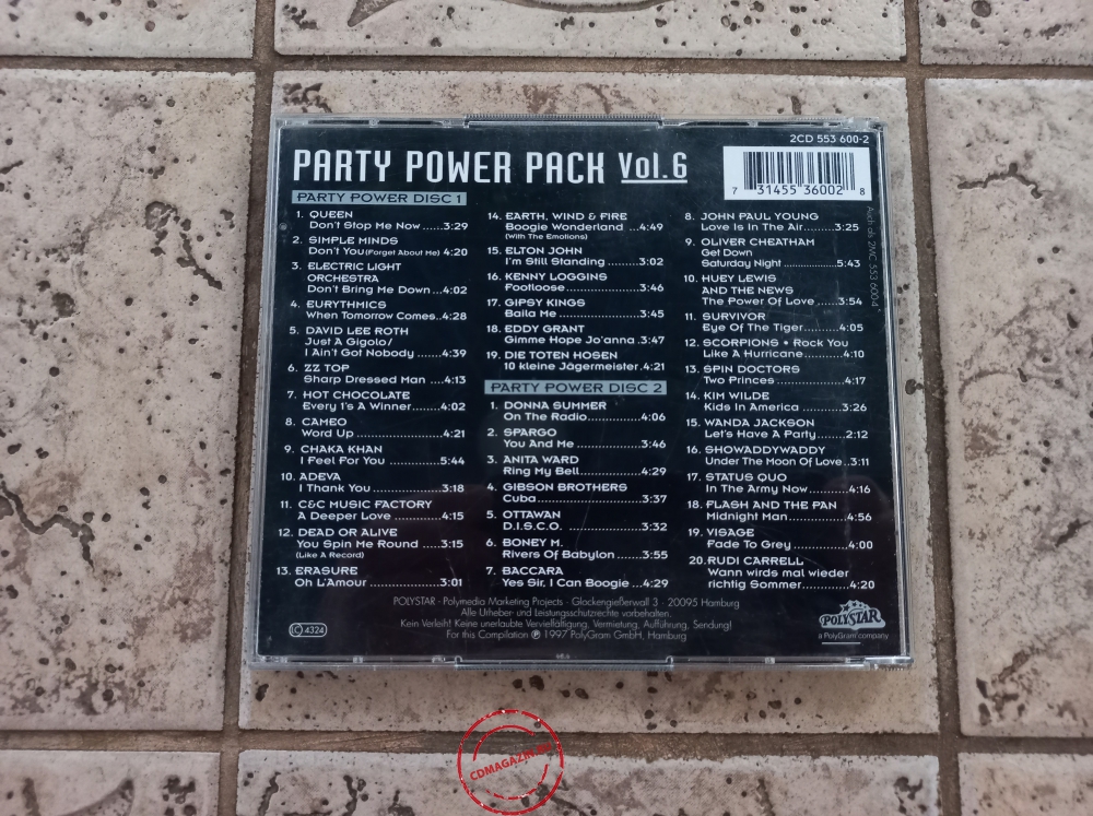 Audio CD: VA Party Power Pack (1997) Vol. 6 Audio CD: VA Party Power Pack (1997) Vol. 6