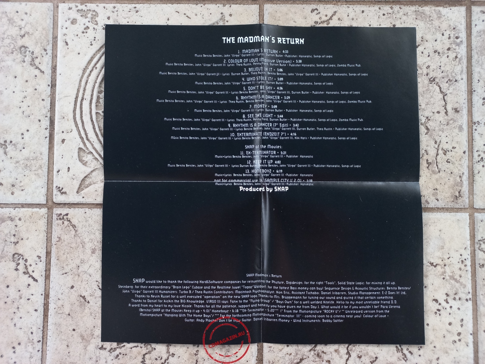 Audio CD: Snap! (1992) The Madman's Return (3rd Edition)