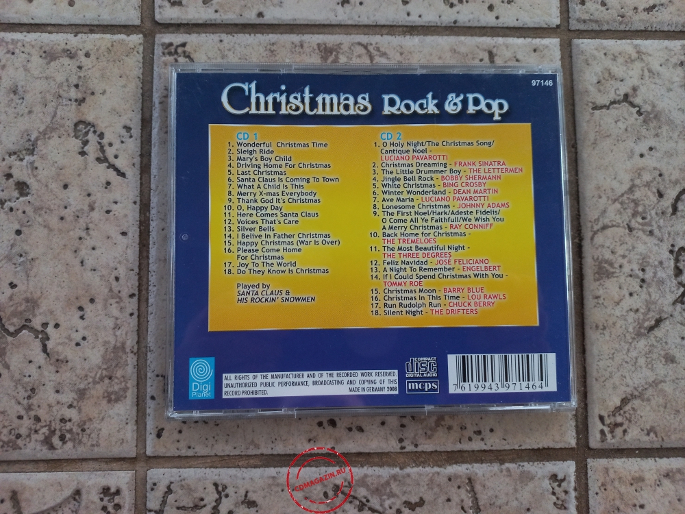 Audio CD: VA Christmas Rock & Pop (2008) Compilation