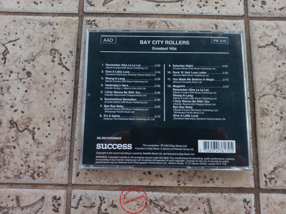 Audio CD: Bay City Rollers (1993) Greatest Hits
