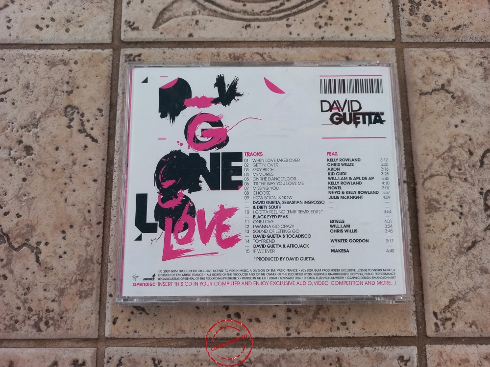 Audio CD: David Guetta (2009) One Love