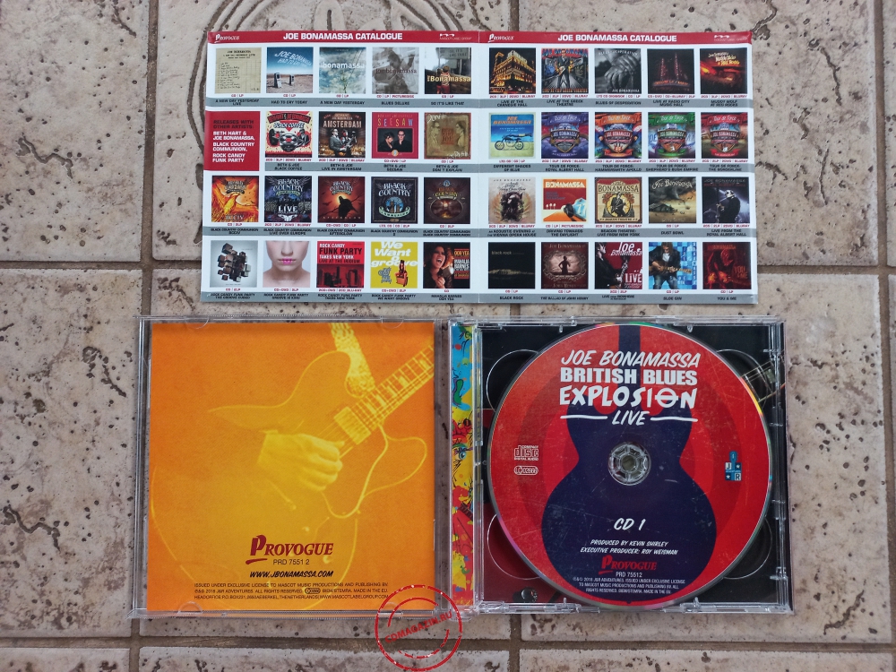 Audio CD: Joe Bonamassa (2018) British Blues Explosion Live