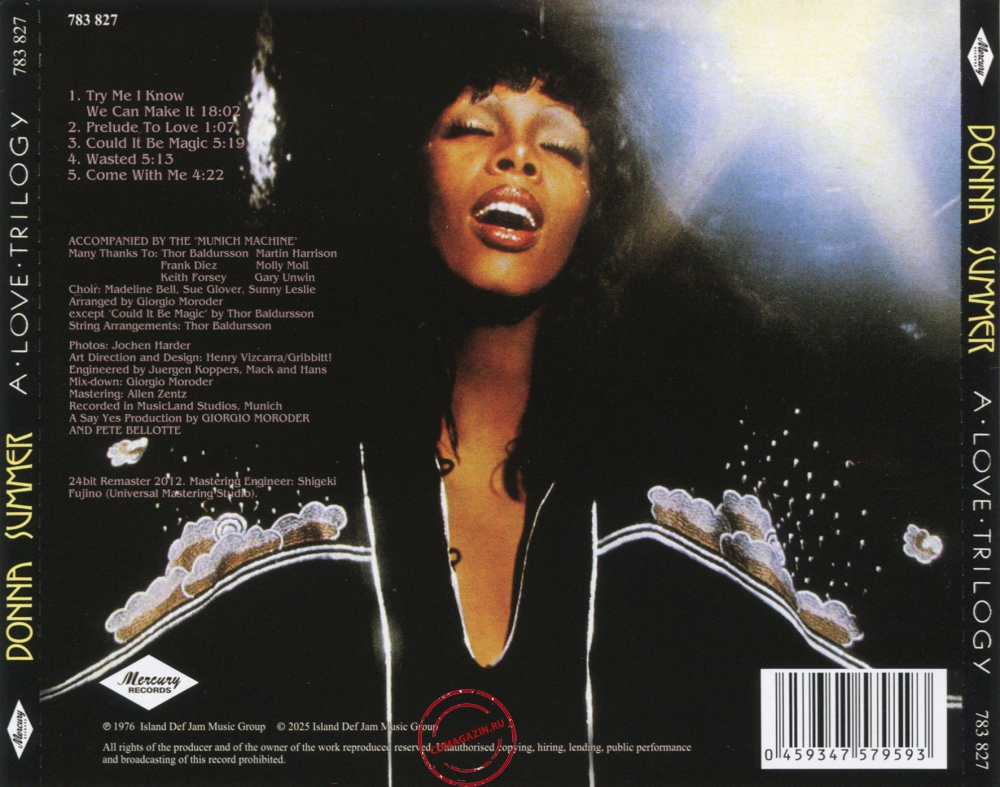 Audio CD: Donna Summer (1976) A Love Trilogy
