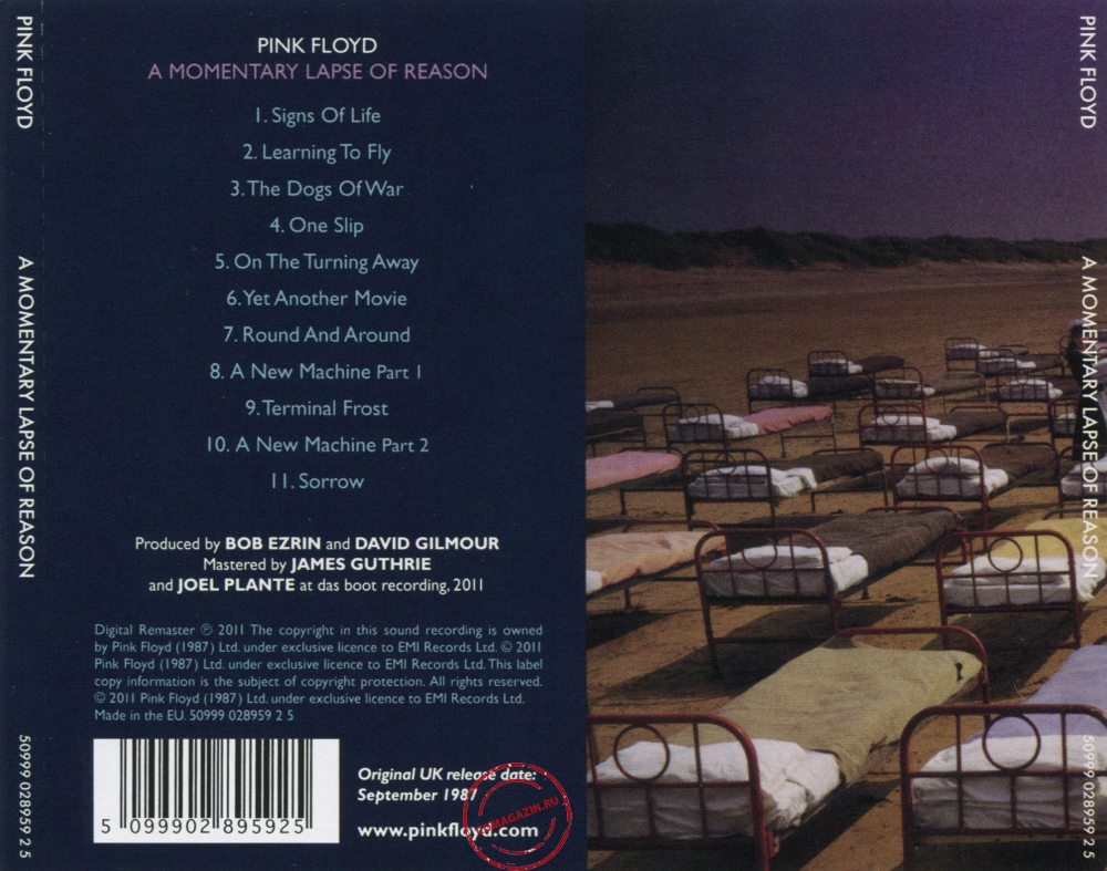 Audio CD: Pink Floyd (1987) A Momentary Lapse Of Reason