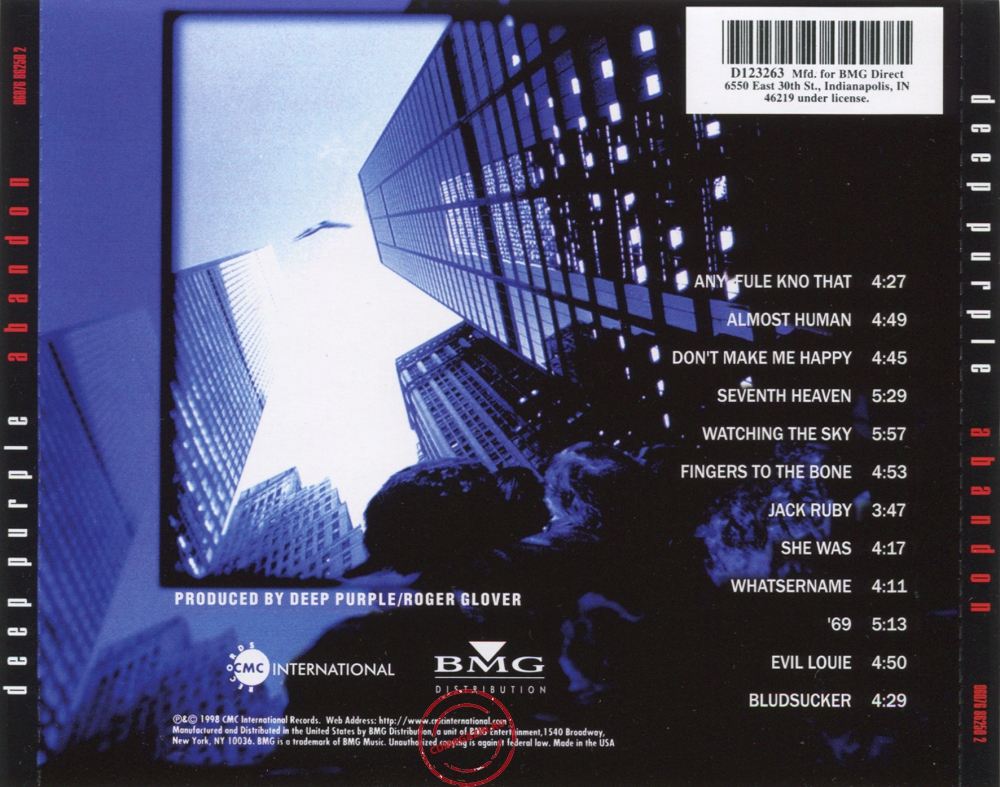 Audio CD: Deep Purple (1998) Abandon Audio CD: Deep Purple (1998) Abandon
