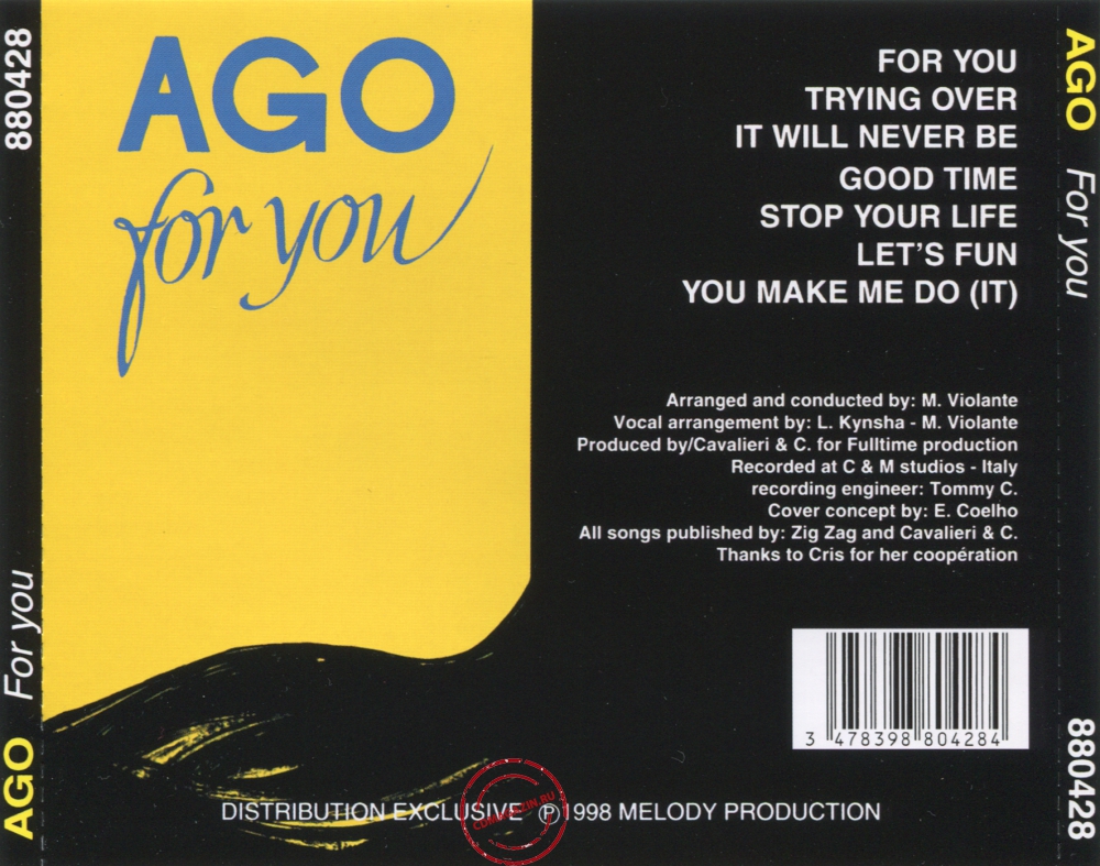 Audio CD: Ago (2) (1982) For You