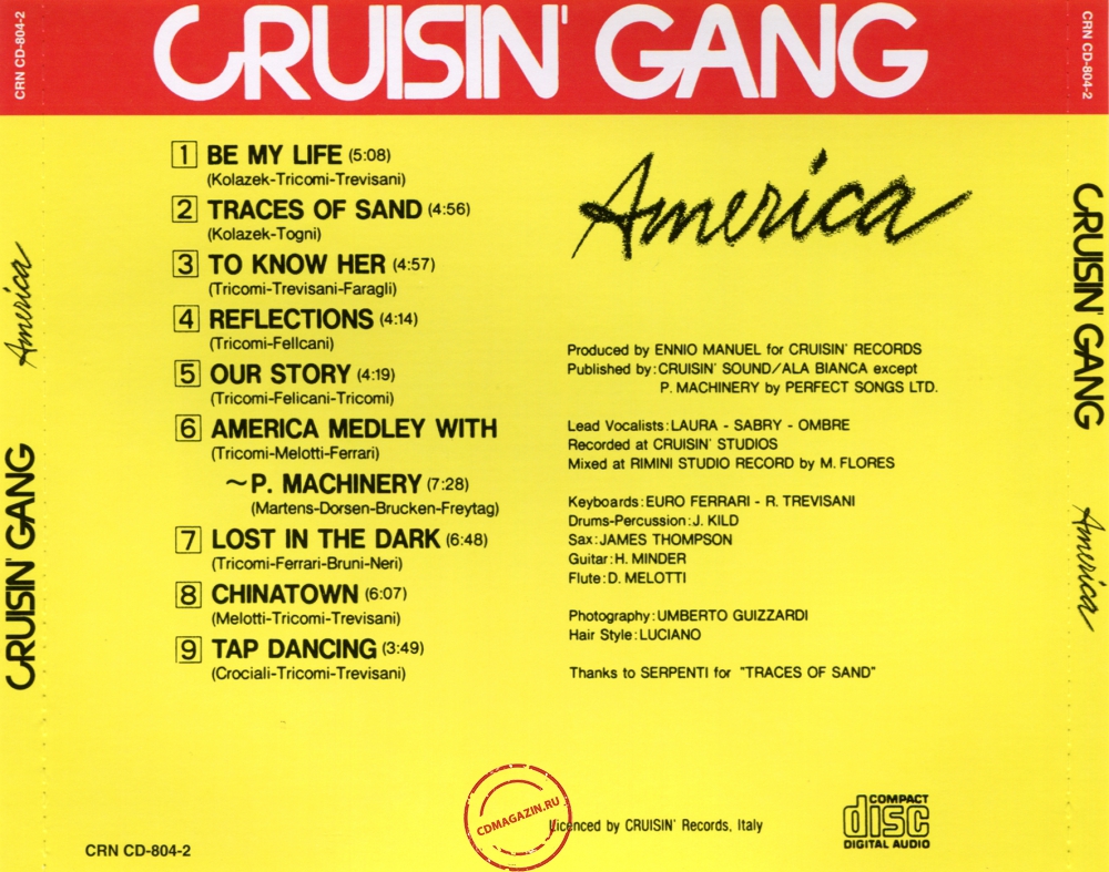 Audio CD: Cruisin' Gang (1986) America