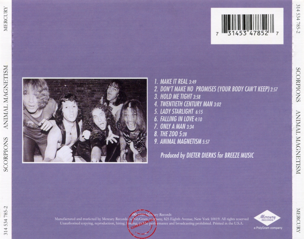 Audio CD: Scorpions (1980) Animal Magnetism Audio CD: Scorpions (1980) Animal Magnetism