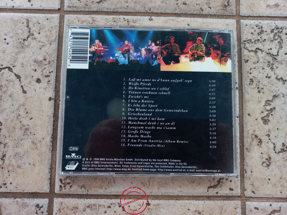 Audio CD: Austria 3 (1998) Live