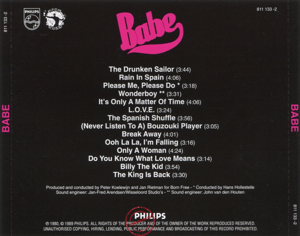 Audio CD: Babe (2) (1980) Babe!