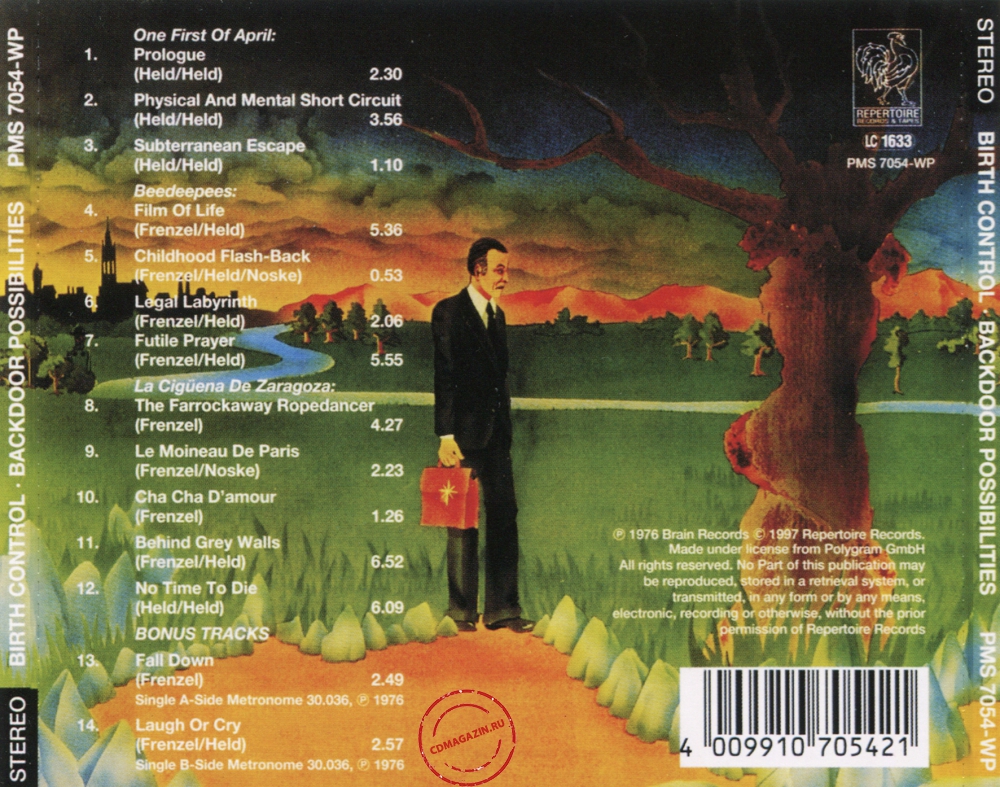 Audio CD: Birth Control (1976) Backdoor Possibilities Audio CD: Birth Control (1976) Backdoor Possibilities