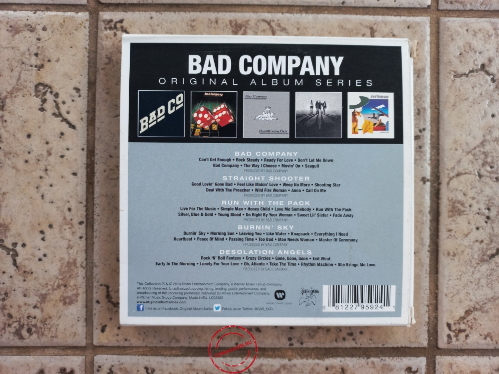 Audio CD: Bad Company (3) (2014) Original Album Series