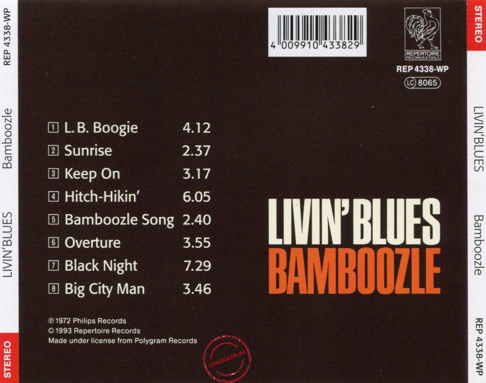 Audio CD: Livin' Blues (1972) Bamboozle Audio CD: Livin' Blues (1972) Bamboozle