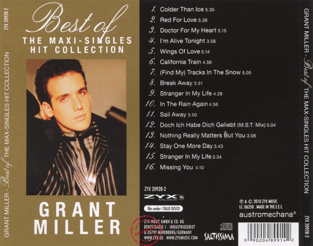 Audio CD: Grant Miller (2010) Best Of-The Maxi-Singles Hit Collection