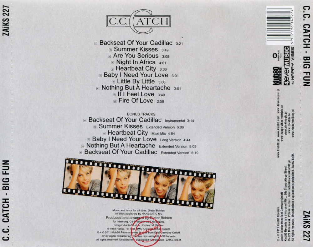 Audio CD: C.C. Catch (1988) Big Fun Audio CD: C.C. Catch (1988) Big Fun