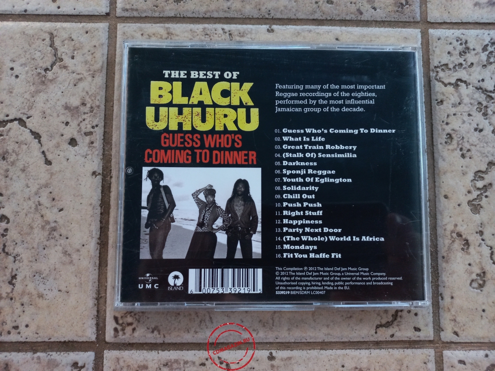 Audio CD: Black Uhuru (2012) Guess Who's Coming To Dinner (The Best Of)