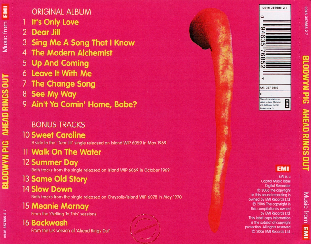 Audio CD: Blodwyn Pig (1969) Ahead Rings Out
