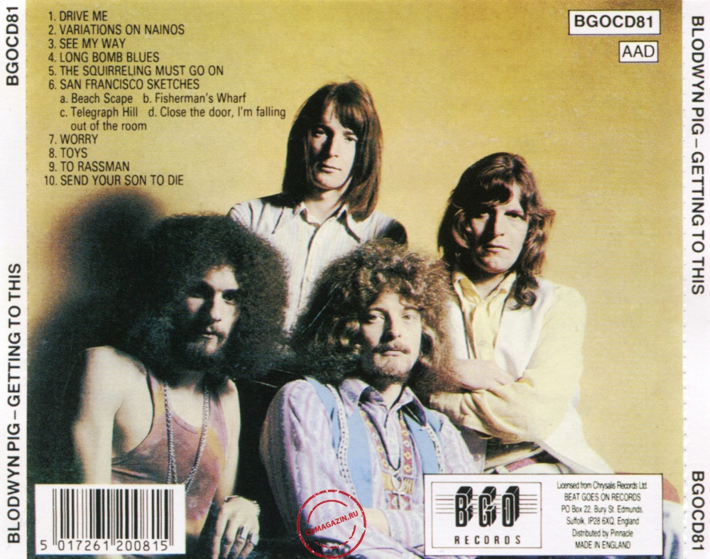 Audio CD: Blodwyn Pig (1970) Getting To This