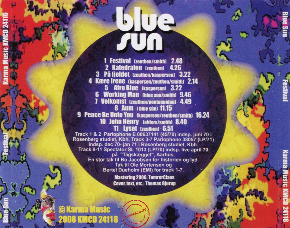 Audio CD: Blue Sun (2) (1971) Festival