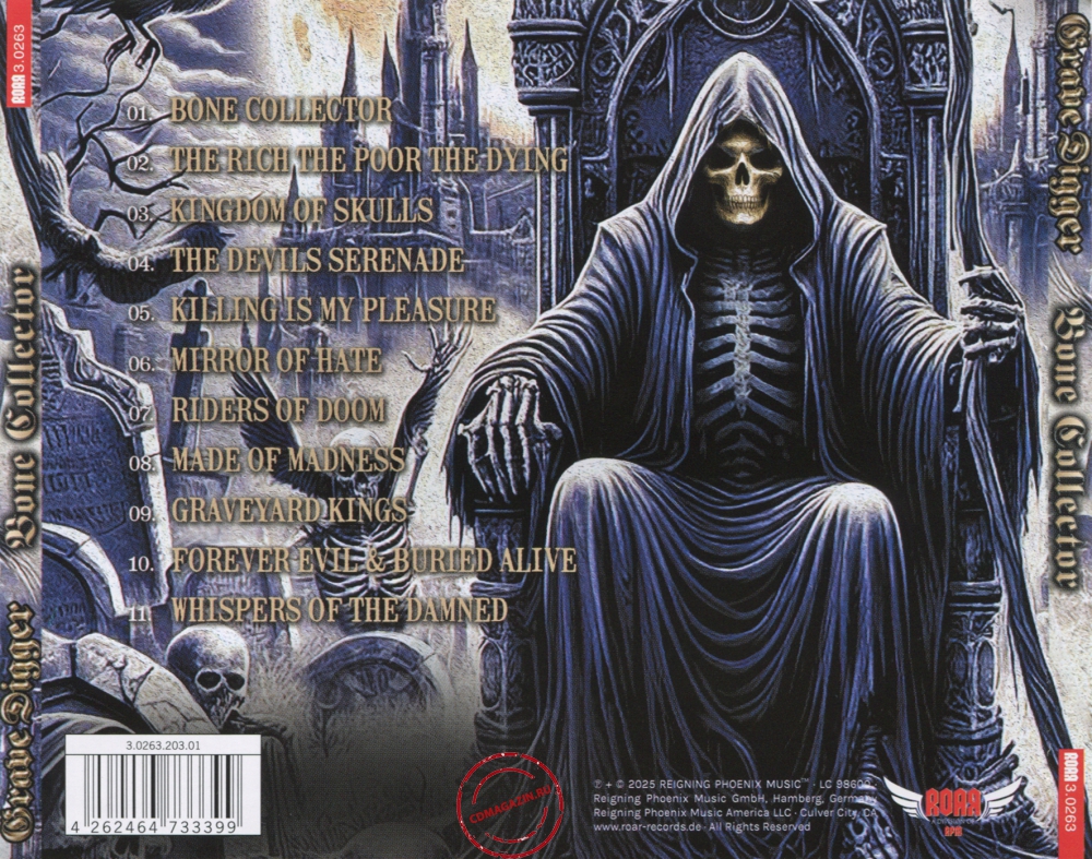 Audio CD: Grave Digger (2) (2025) Bone Collector Audio CD: Grave Digger (2) (2025) Bone Collector