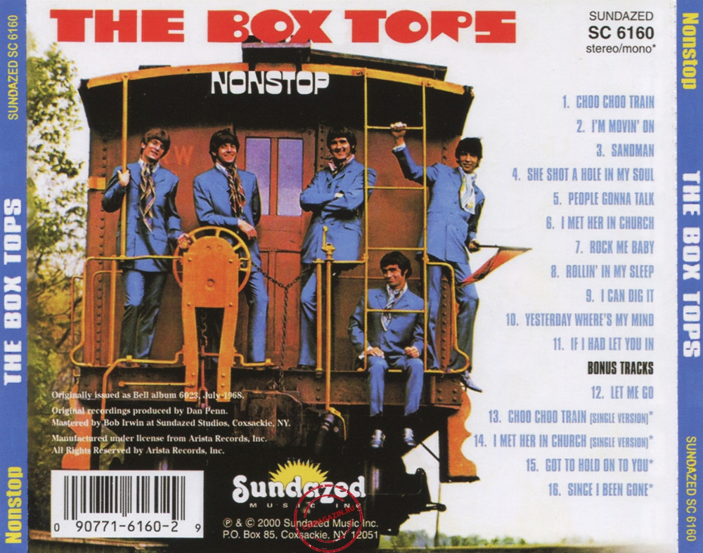 Audio CD: Box Tops (1968) Non Stop