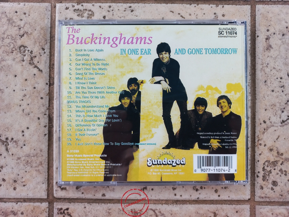 Audio CD: Buckinghams (1968) In One Ear And Gone Tomorrow