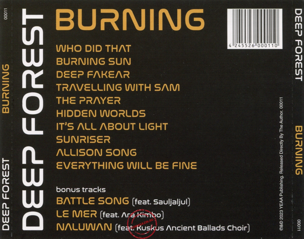 Audio CD: Deep Forest (2023) Burning Audio CD: Deep Forest (2023) Burning