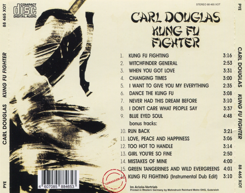 Audio CD: Carl Douglas (1974) Kung Fu Fighter