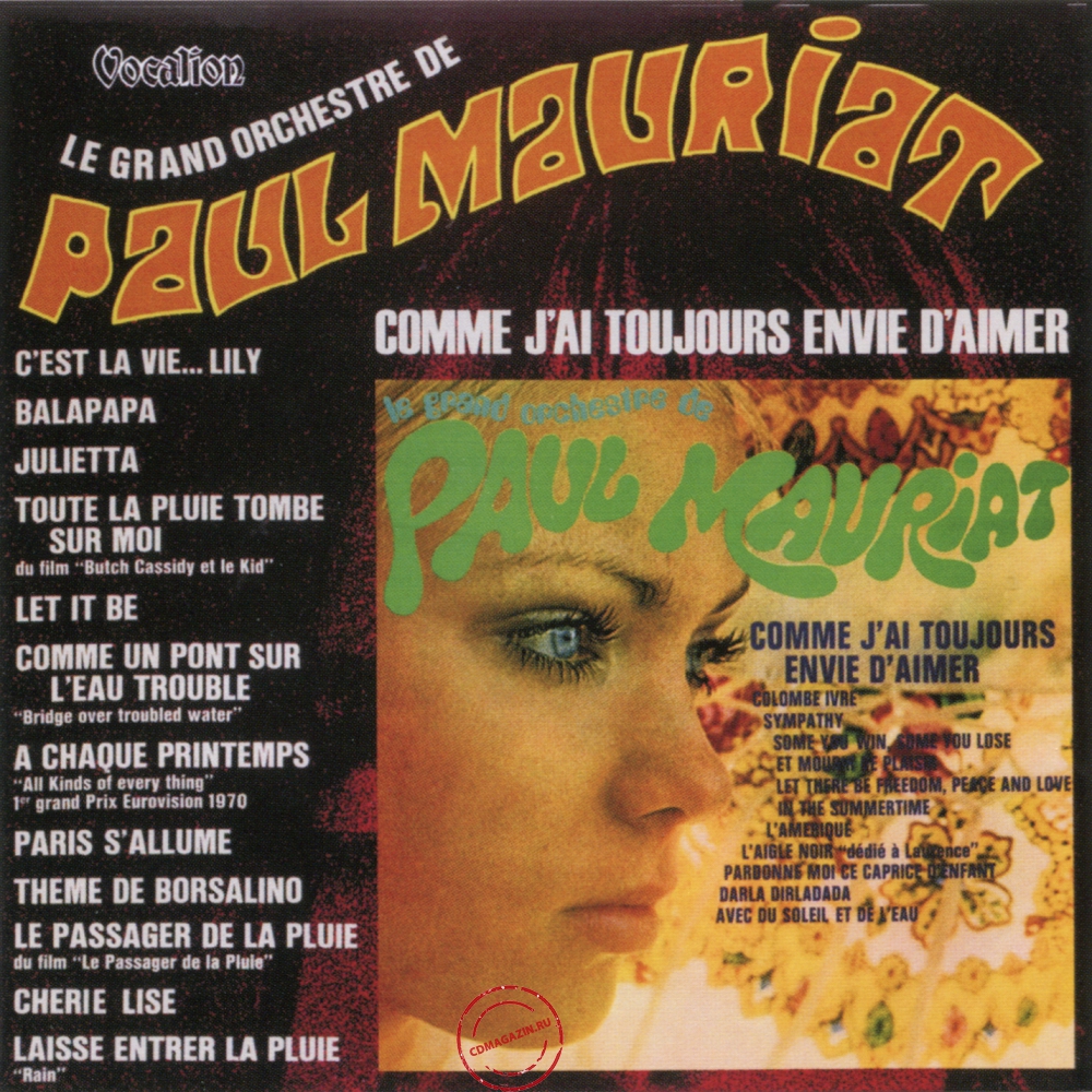 Audio CD: Paul Mauriat (1970) C'est La Vie... Lily + Comme J'ai Toujours Envie D'aimer Audio CD: Paul Mauriat (1970) C'est La Vie... Lily + Comme J'ai Toujours Envie D'aimer