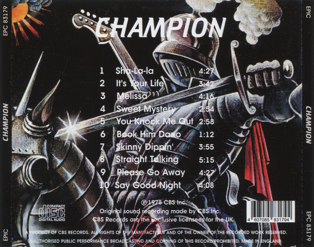 Audio CD: Champion (5) (1978) Champion