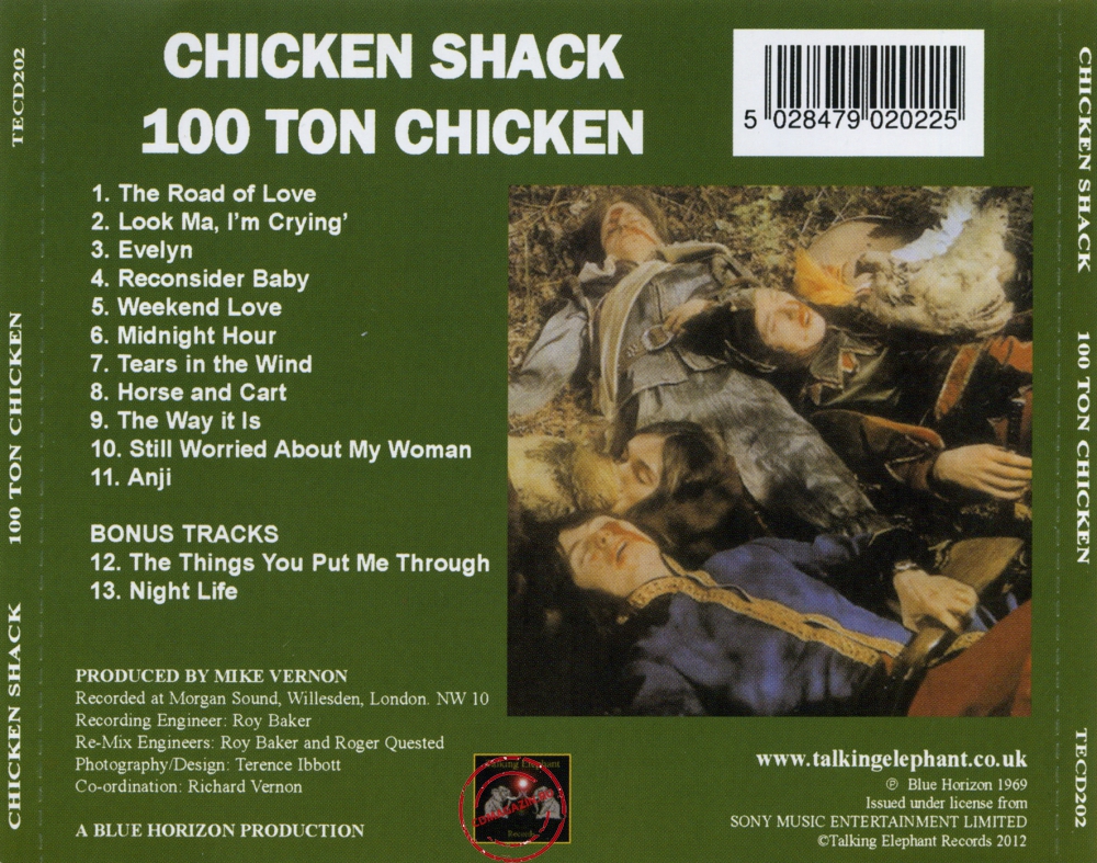Audio CD: Chicken Shack (1969) 100 Ton Chicken Audio CD: Chicken Shack (1969) 100 Ton Chicken