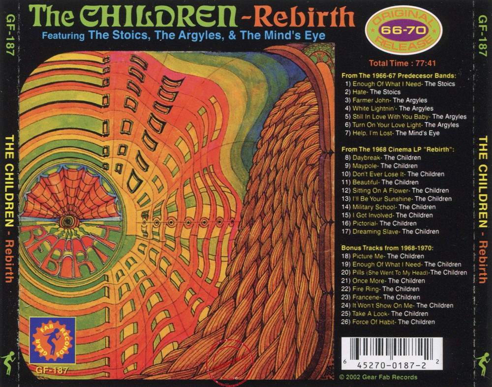 Audio CD: Children (4) (1968) Rebirth