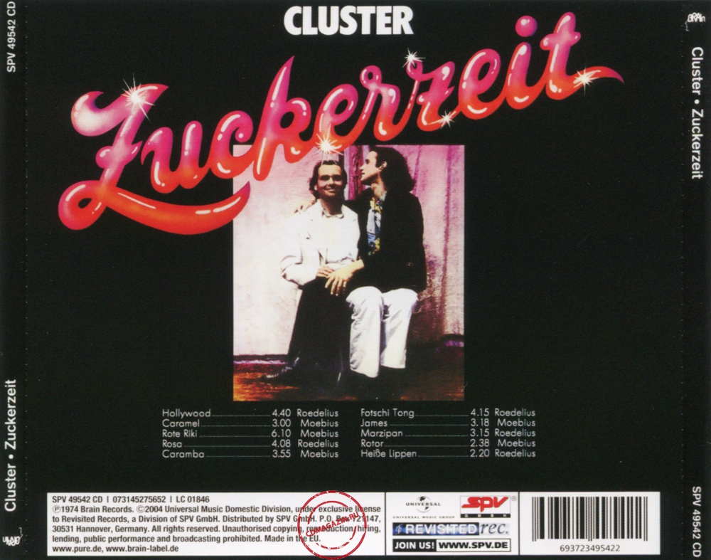 Audio CD: Cluster (1974) Zuckerzeit