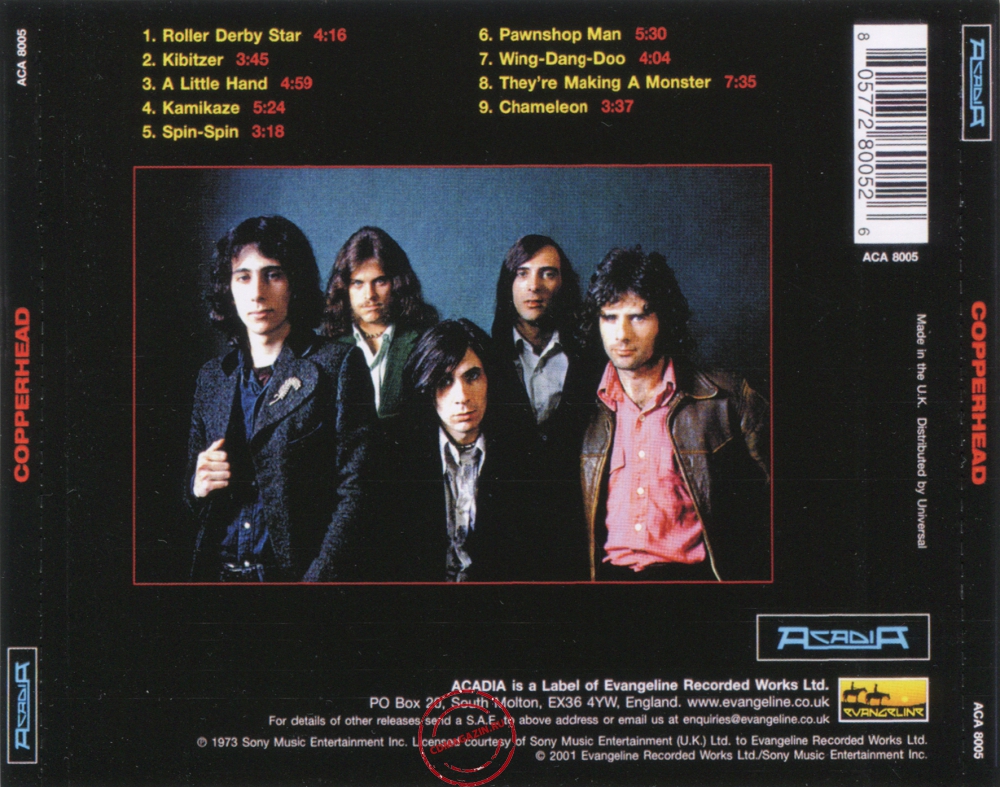 Audio CD: Copperhead (1973) Copperhead Audio CD: Copperhead (1973) Copperhead
