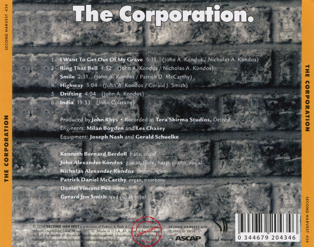 Audio CD: Corporation (10) (1969) The Corporation