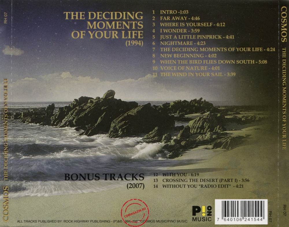 Audio CD: Cosmos (20) (1994) The Deciding Moments Of Your Life Audio CD: Cosmos (20) (1994) The Deciding Moments Of Your Life