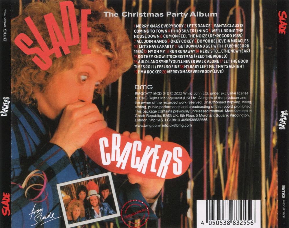 Audio CD: Slade (1985) Crackers (The Christmas Party Album) Audio CD: Slade (1985) Crackers (The Christmas Party Album)