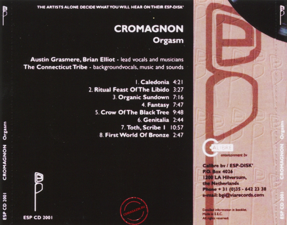 Audio CD: Cromagnon (1969) Orgasm