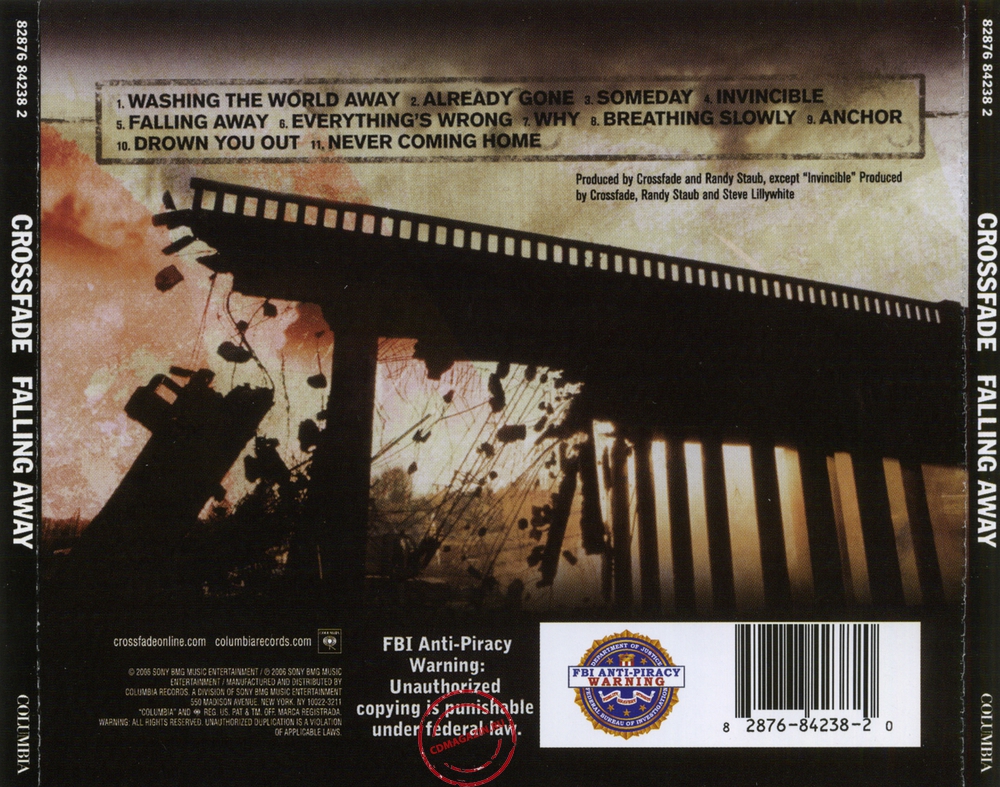 Audio CD: Crossfade (5) (2006) Falling Away