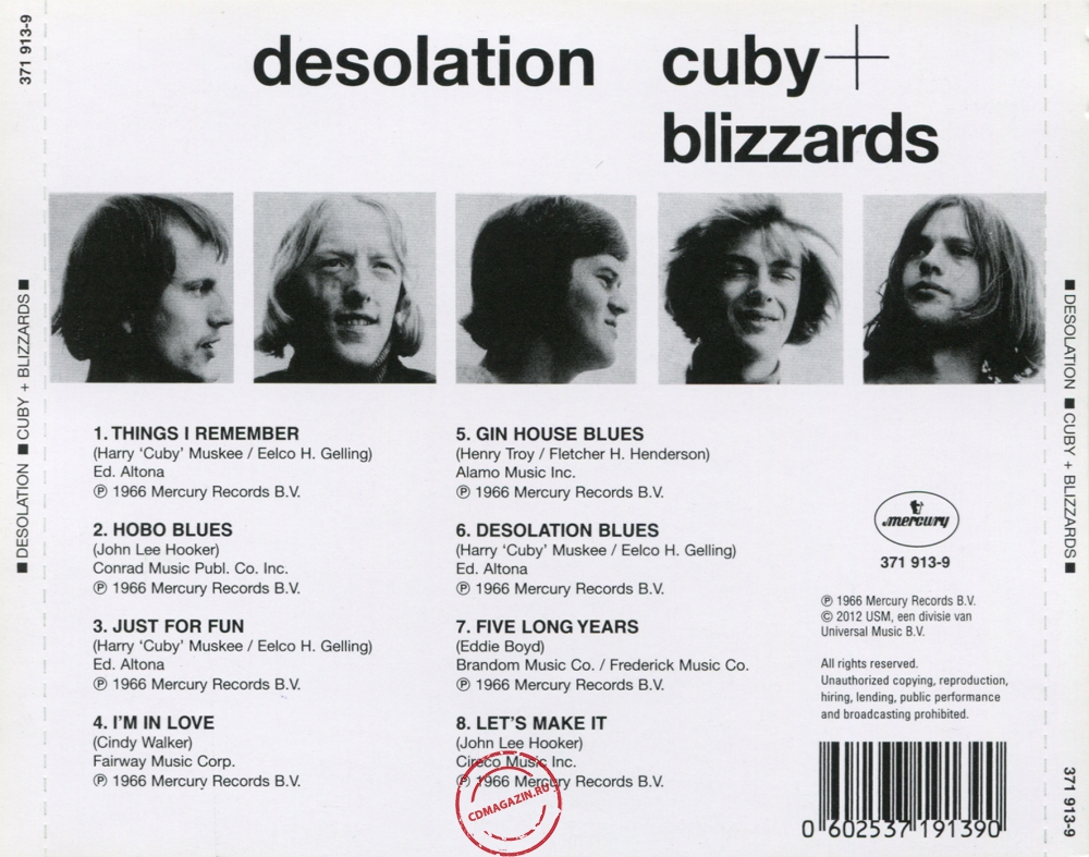 Audio CD: Cuby + Blizzards (1966) Desolation