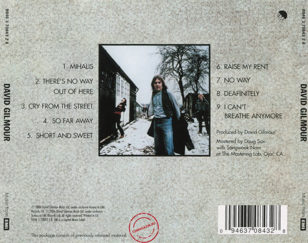 Audio CD: David Gilmour (1978) David Gilmour Audio CD: David Gilmour (1978) David Gilmour