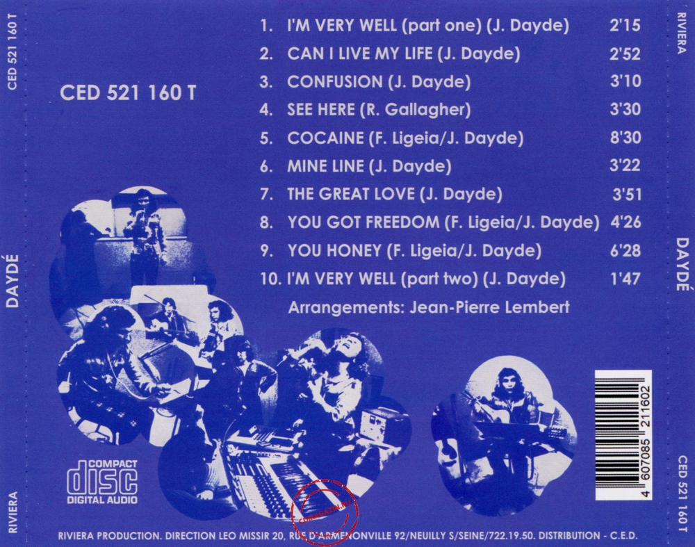 Audio CD: Dayde (Joel Dayde) (1971) Dayde