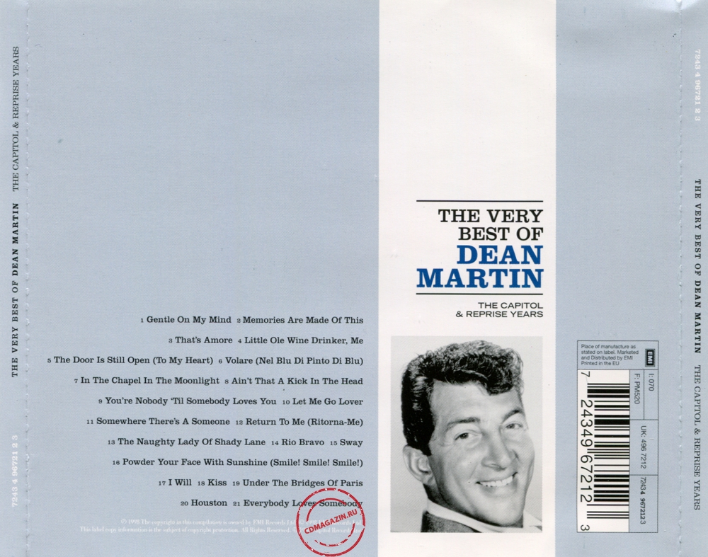 Audio CD: Dean Martin (1998) The Very Best Of Dean Martin