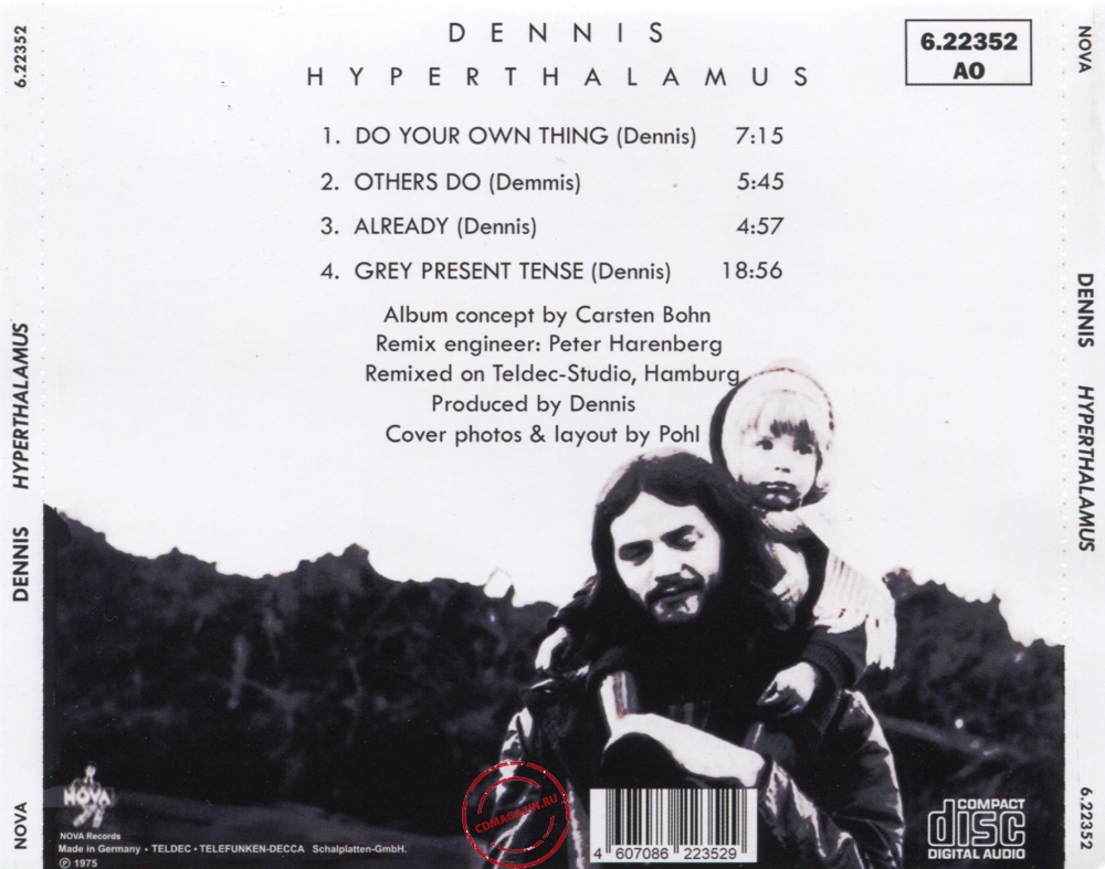 Audio CD: Dennis (6) (1975) Hyperthalamus