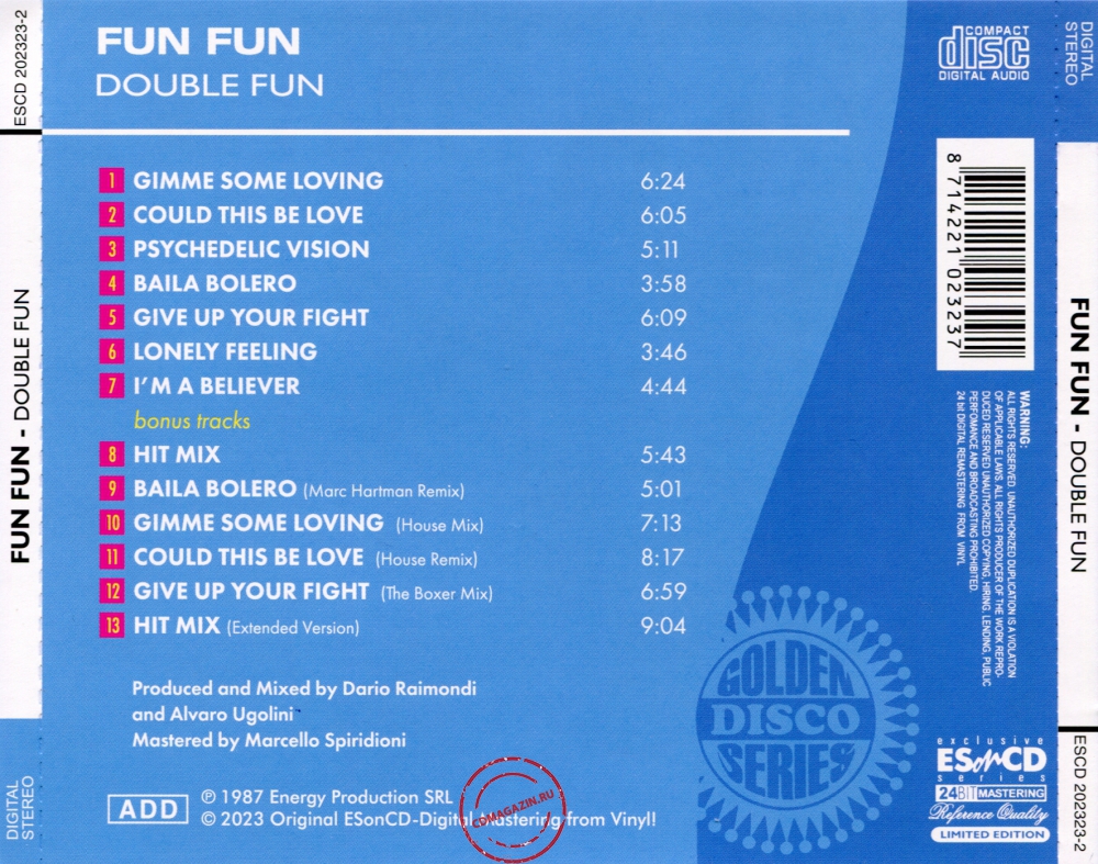 Audio CD: Fun Fun (1987) Double Fun