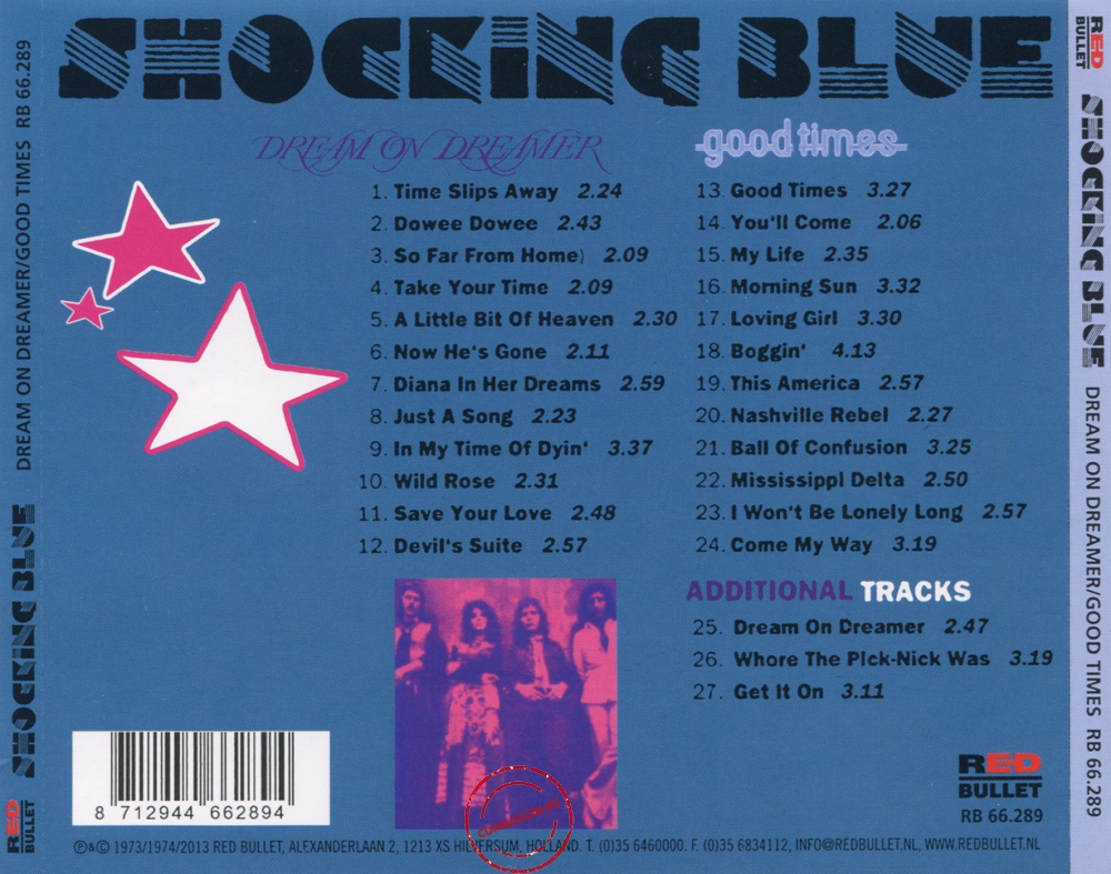 Audio CD: Shocking Blue (1973) Dream On Dreamer + Good Times Audio CD: Shocking Blue (1973) Dream On Dreamer + Good Times