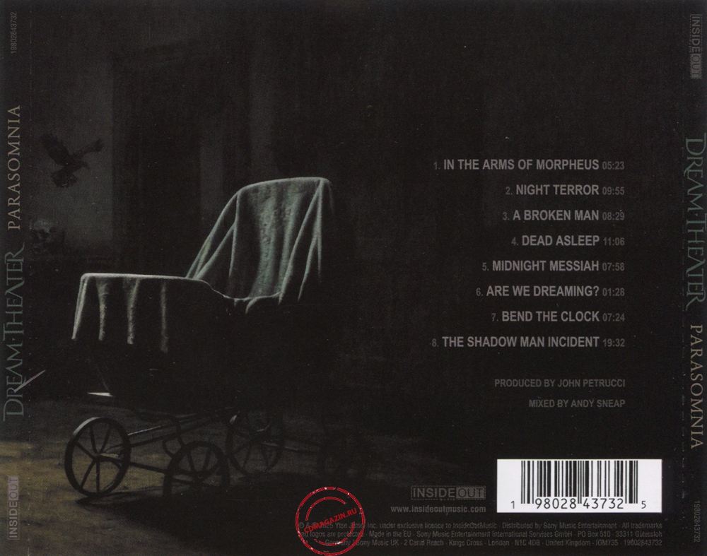 Audio CD: Dream Theater (2025) Parasomnia Audio CD: Dream Theater (2025) Parasomnia